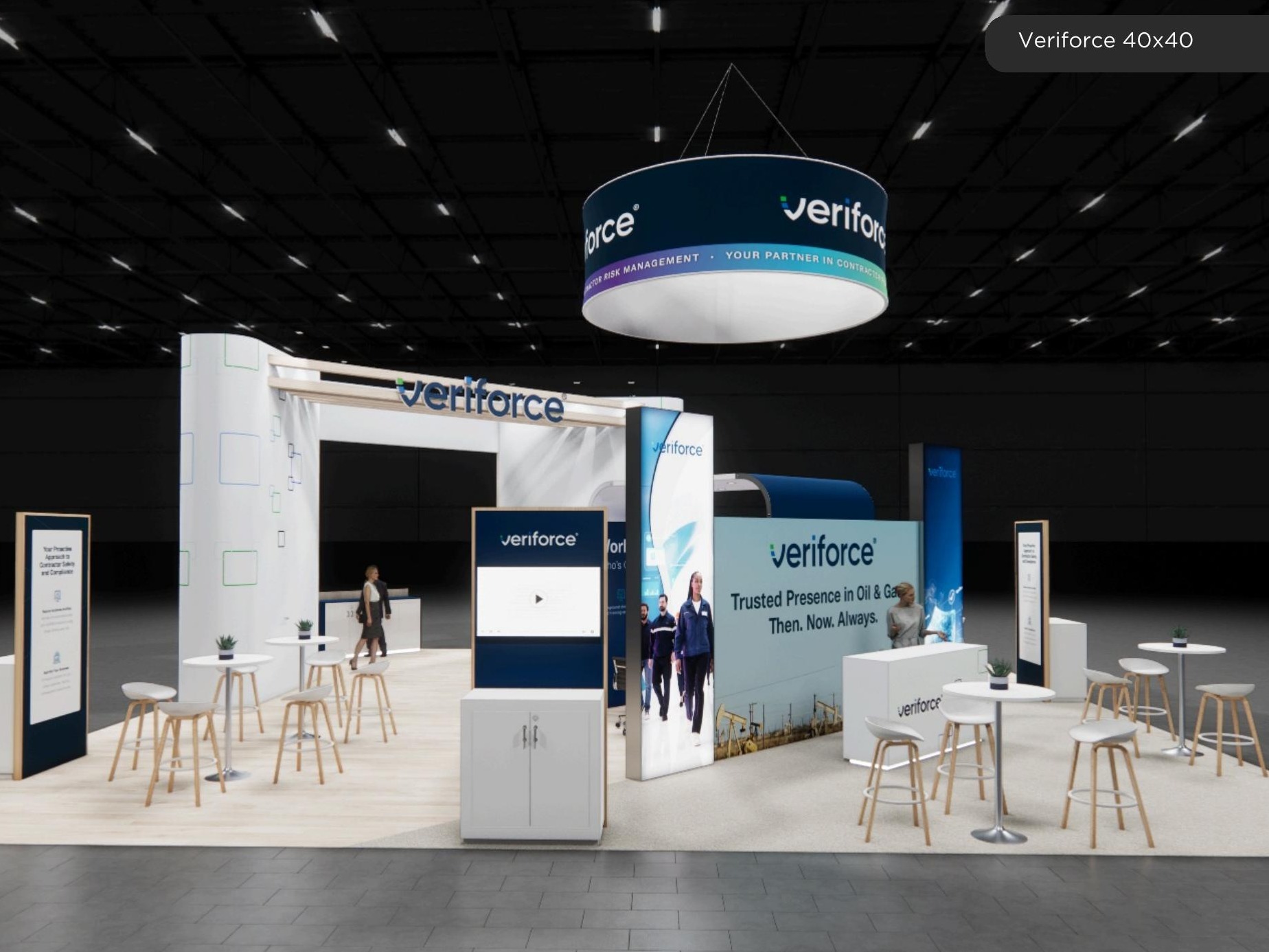 40 x 40 Island Trade Show Display — Houston — 40x40 40x40 Exhibits Rentals exhibit rental in Las Vegas, catalog image 3
