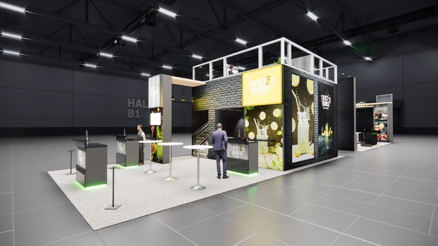 20 x 40 Double-Deck Exhibit Rental — IPPE, Atlanta — 20x40 20x40 Exhibit Rentals exhibit rental in Las Vegas, catalog image 5