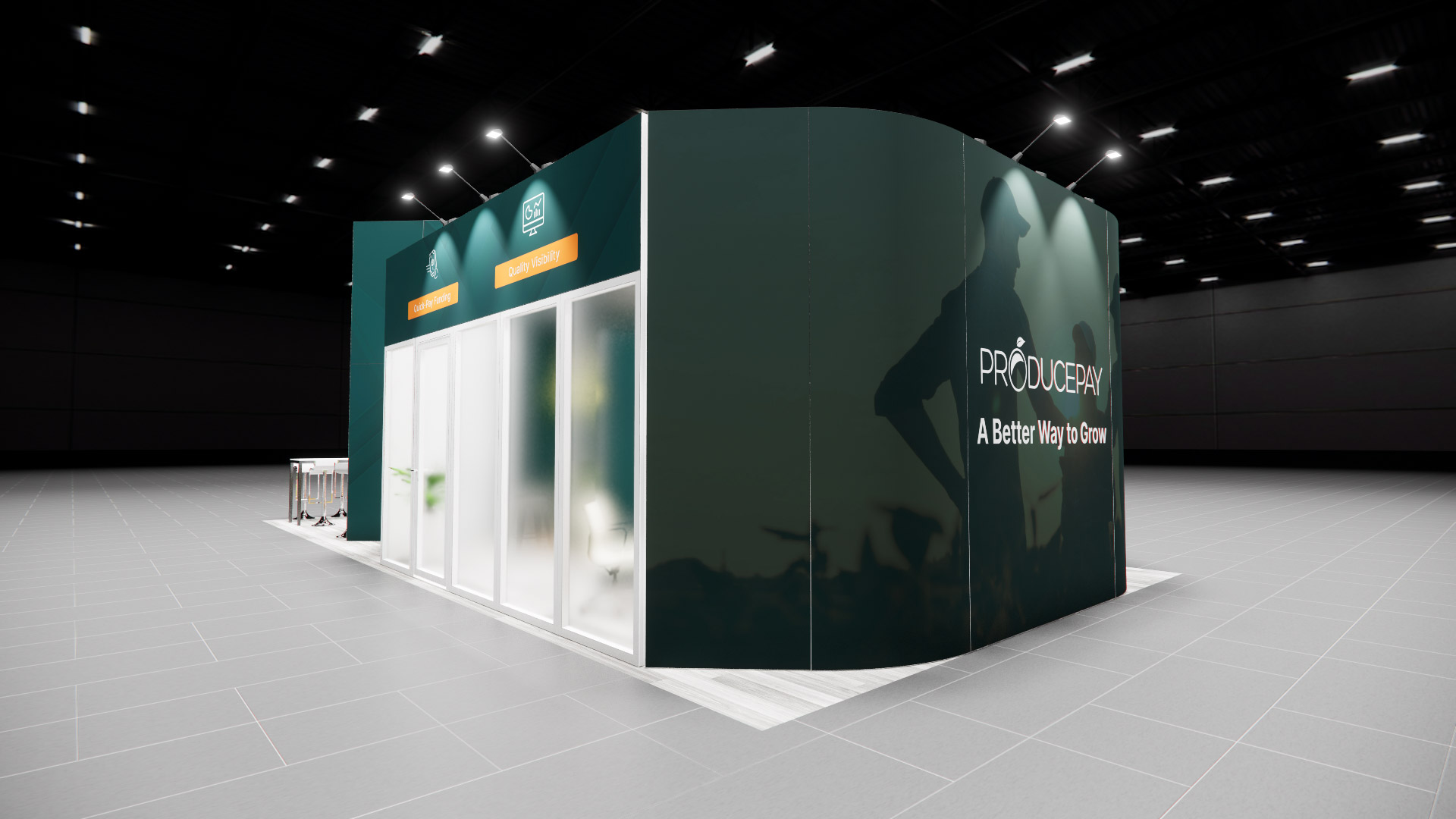20 x 40 Island Exhibit Rental — 20x40 20x40 Exhibit Rentals exhibit rental in Las Vegas, catalog image 4