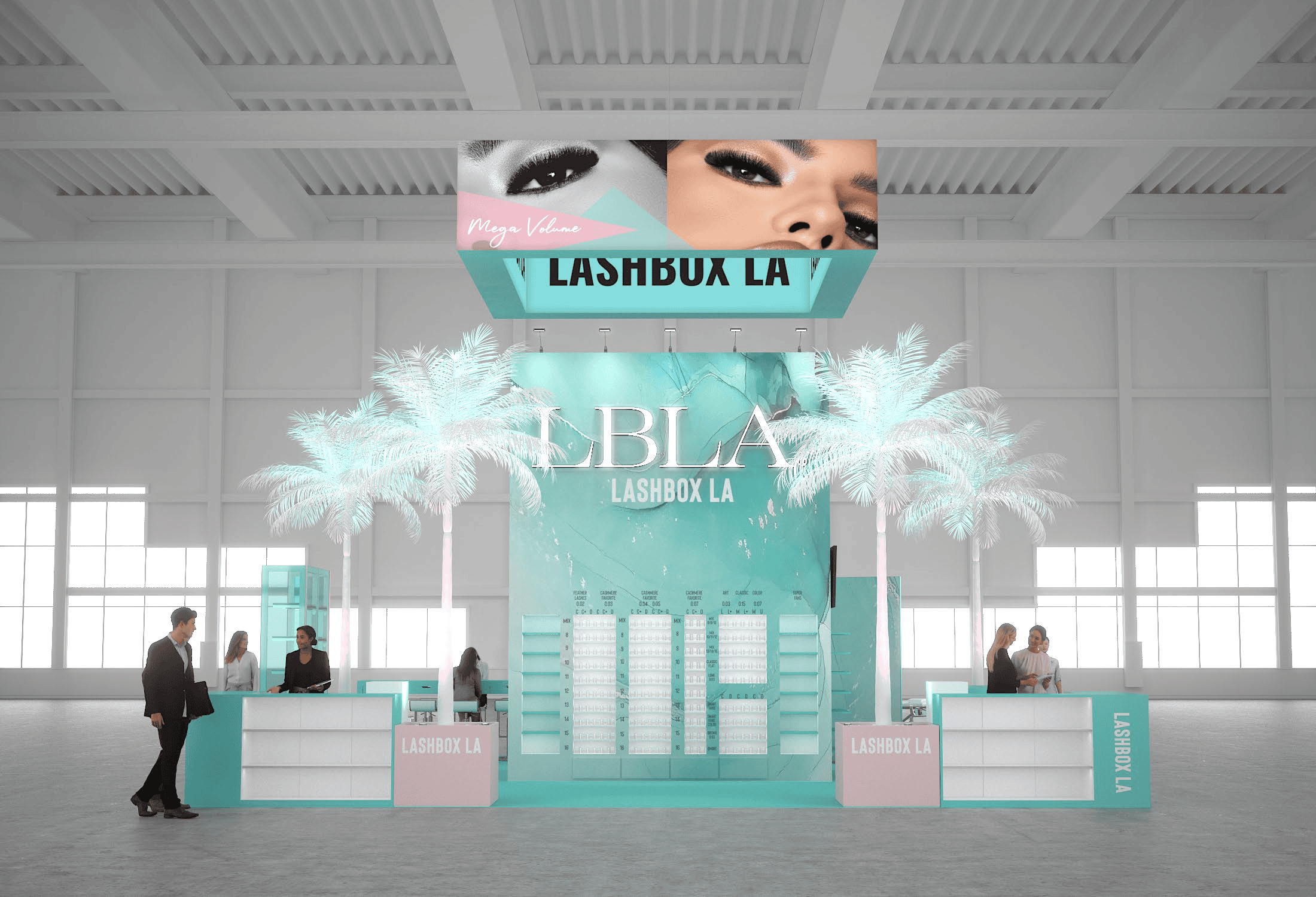 30 x 30 Island Exhibit Rental — NAB Show, Las Vegas — 30x30 30x30 Exhibit Rentals exhibit rental in Las Vegas, primary catalog image