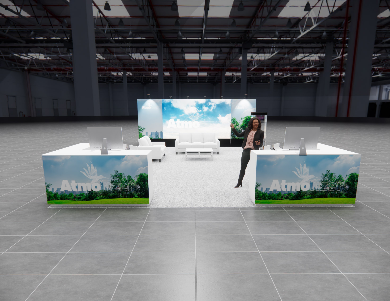 20 x 30 Island Exhibit Rental — IPPE, Atlanta — 20x30 20x30 Exhibit Rentals exhibit rental in Las Vegas, catalog image 2