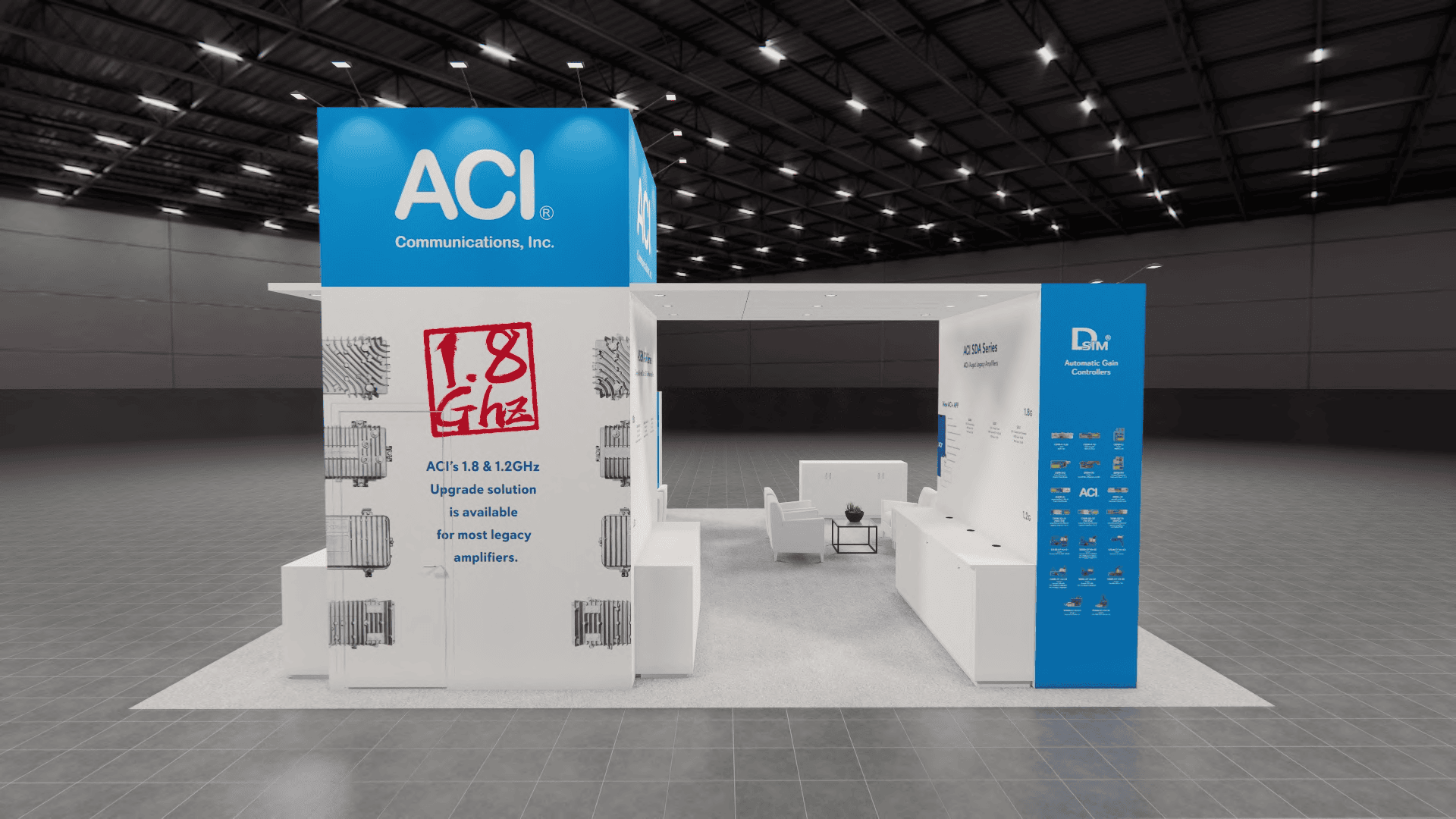 30 x 30 Island Exhibit Rental — January Las Vegas consumer technology show in Las Vegas — 30x30 30x30 Exhibit Rentals exhibit rental in Las Vegas, primary catalog image