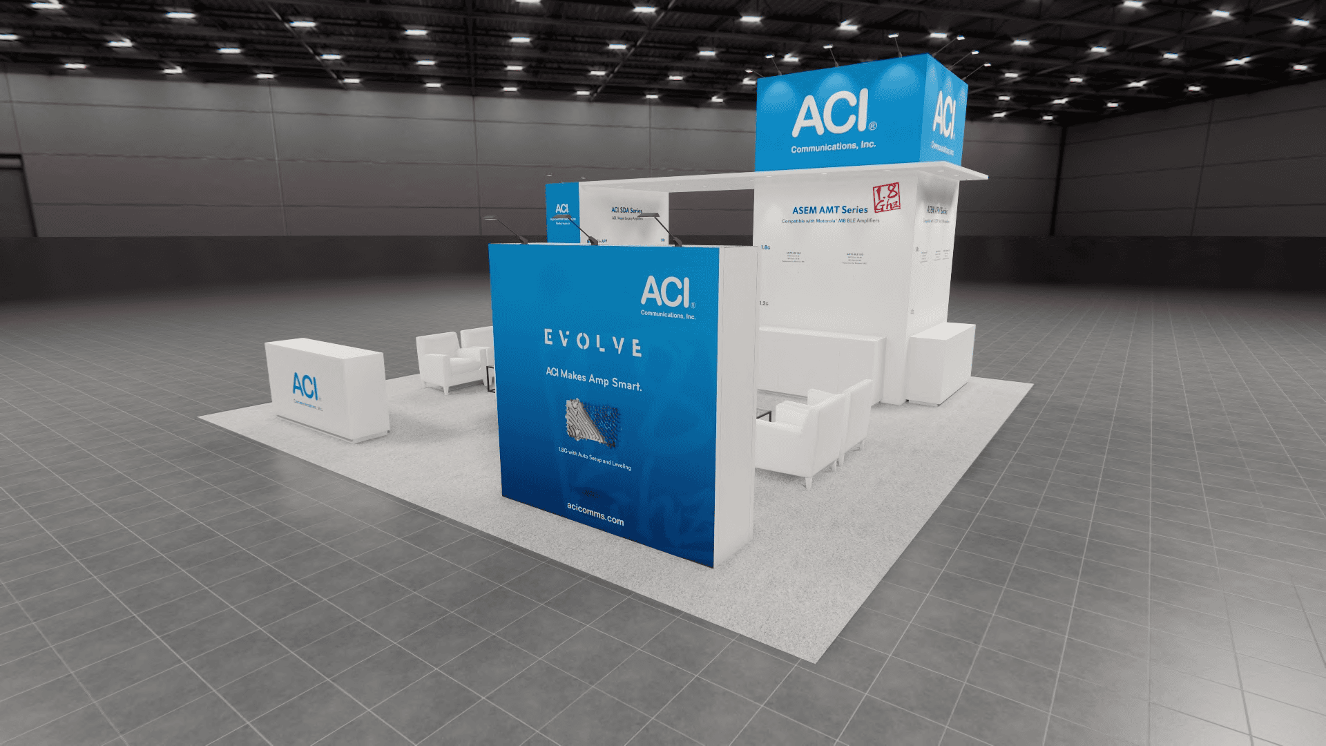 30 x 30 Island Exhibit Rental — January Las Vegas consumer technology show in Las Vegas — 30x30 30x30 Exhibit Rentals exhibit rental in Las Vegas, catalog image 2
