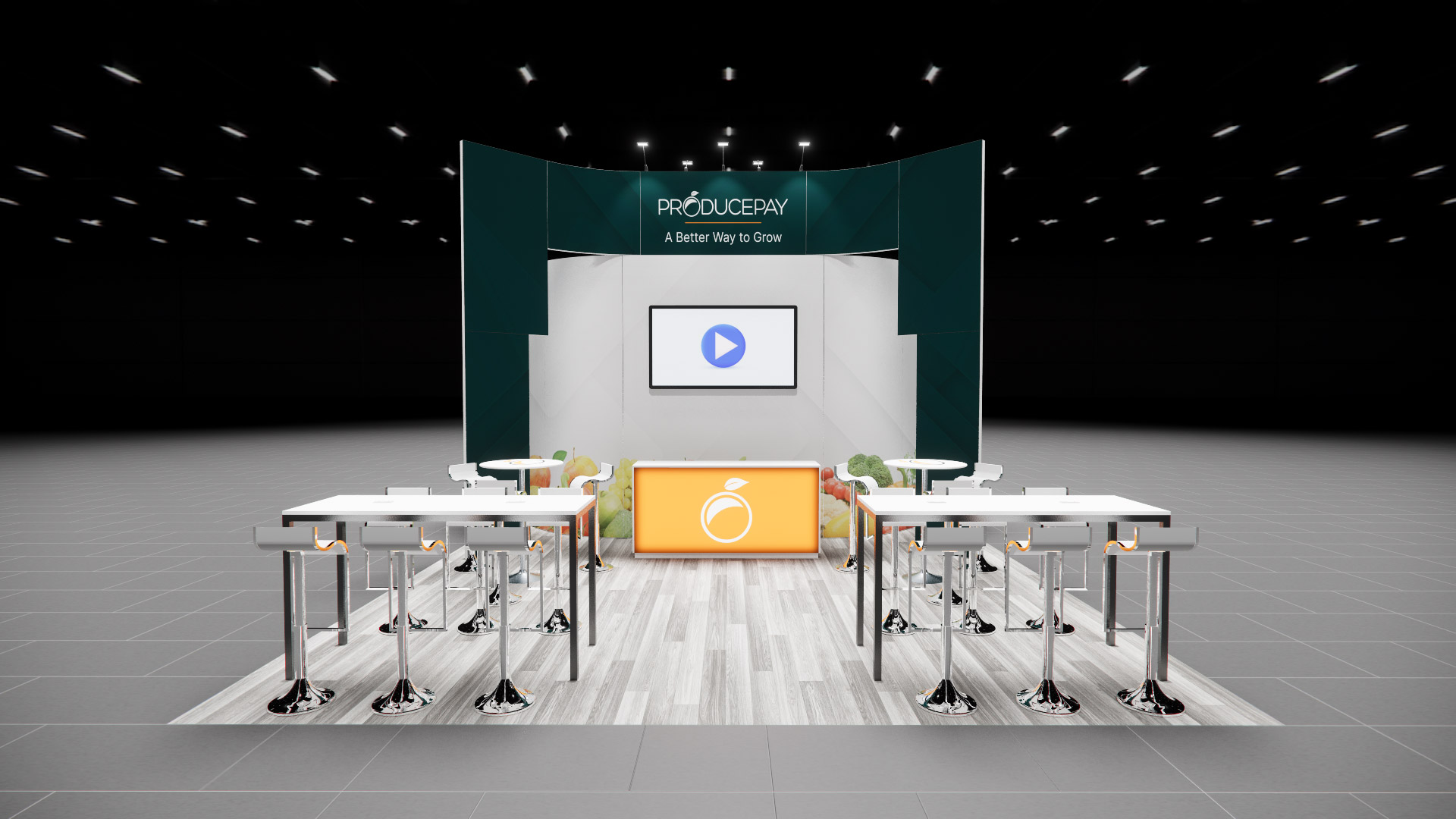 20 x 40 Island Exhibit Rental — 20x40 20x40 Exhibit Rentals exhibit rental in Las Vegas, catalog image 2