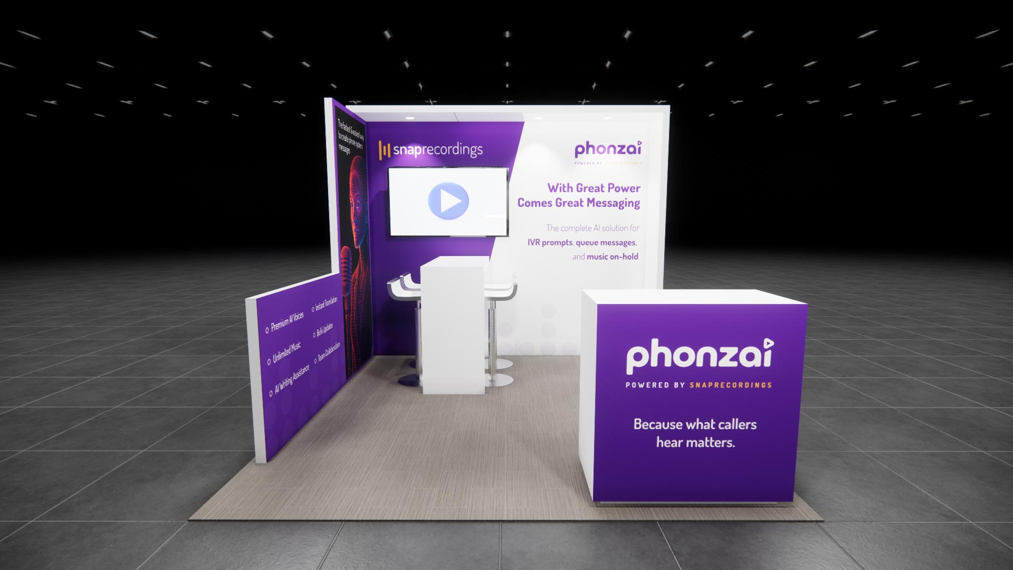 10 x 10 Inline Exhibit Rental — LDI Show, Las Vegas — 10x10 10x10 Exhibit Rentals exhibit rental in Las Vegas, primary catalog image