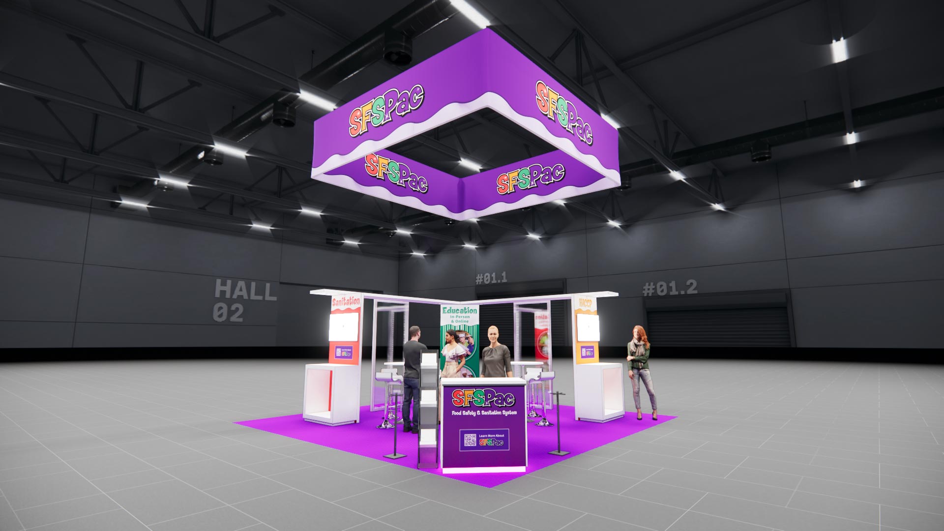 20 x 20 Island Exhibit Rental — 20x20 20x20 Exhibit Rentals exhibit rental in Las Vegas, primary catalog image