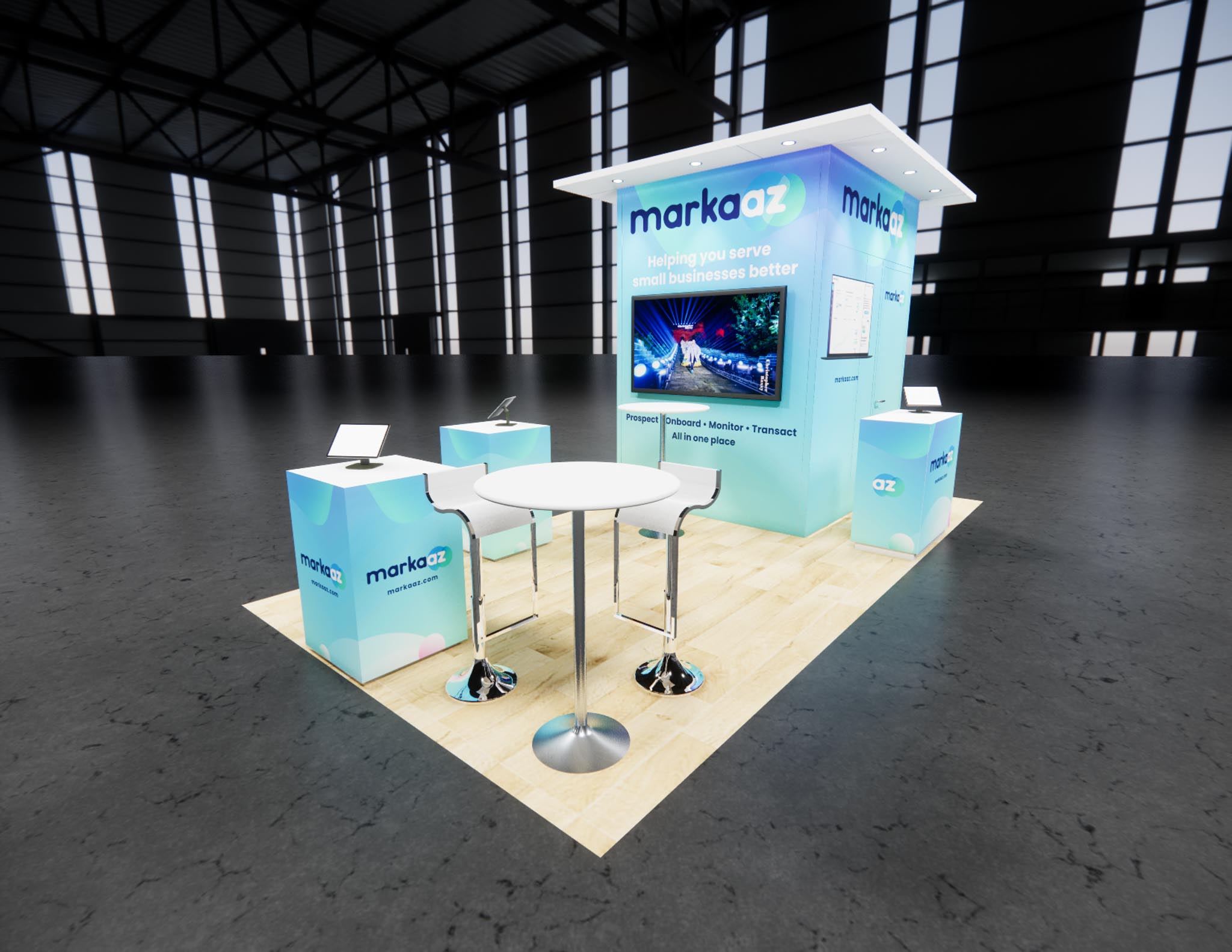 10 x 20 Inline Exhibit Rental — 10x20 10x20 Exhibit Rentals exhibit rental in Las Vegas, catalog image 3