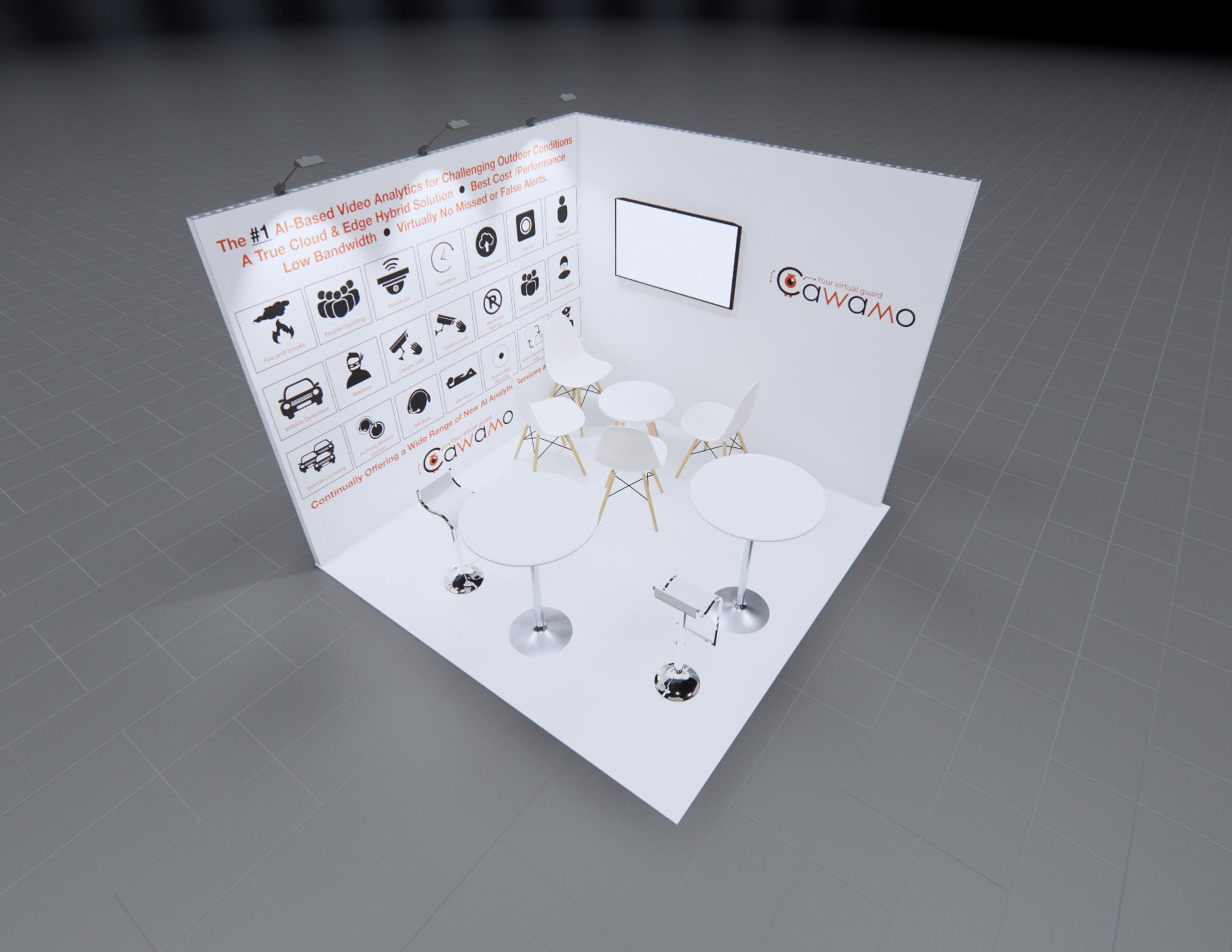 10 x 10 Inline Exhibit Rental — SHOT Show, Las Vegas — 10x10 10x10 Exhibit Rentals exhibit rental in Las Vegas, primary catalog image