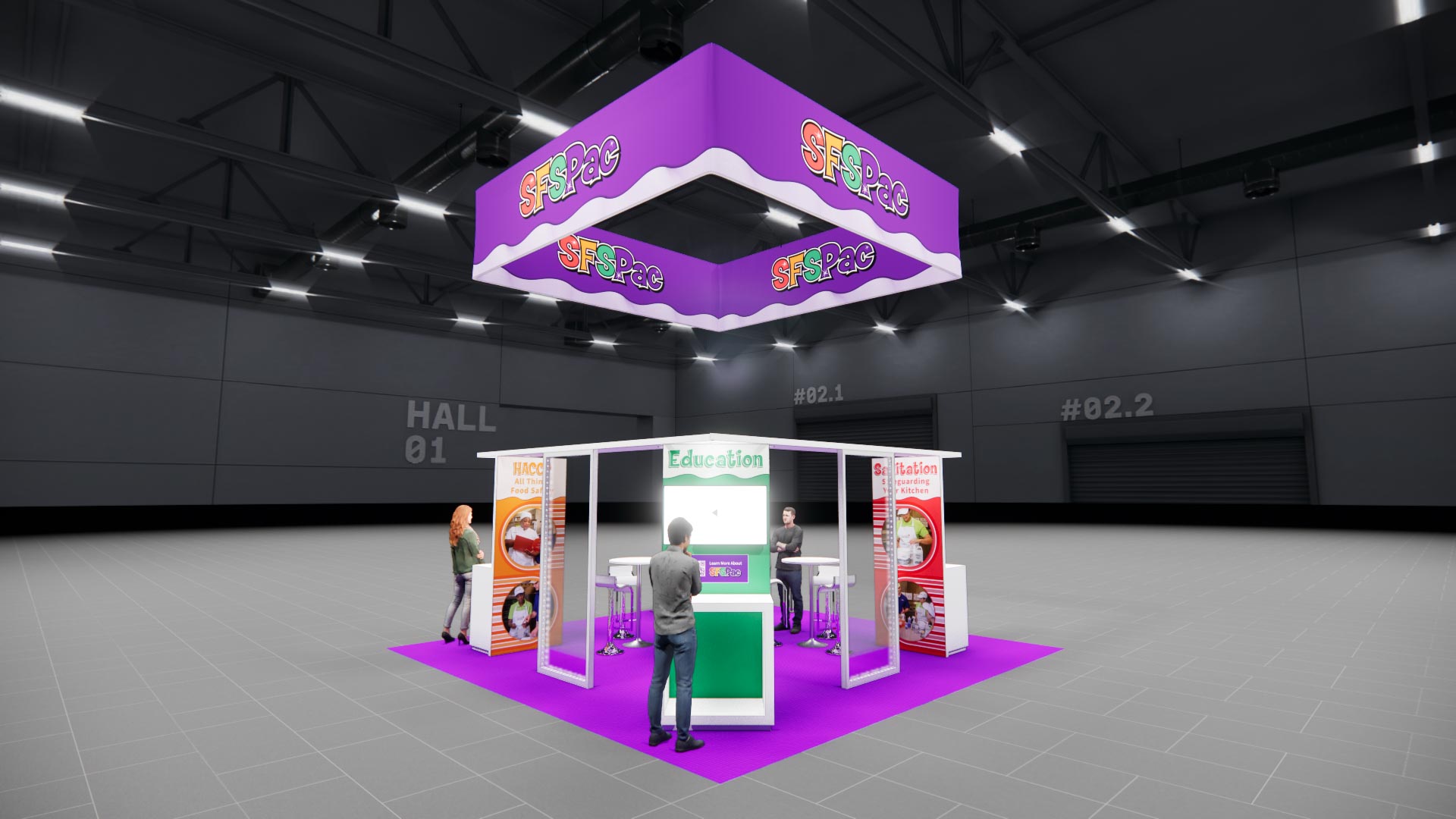 20 x 20 Island Exhibit Rental — 20x20 20x20 Exhibit Rentals exhibit rental in Las Vegas, catalog image 5