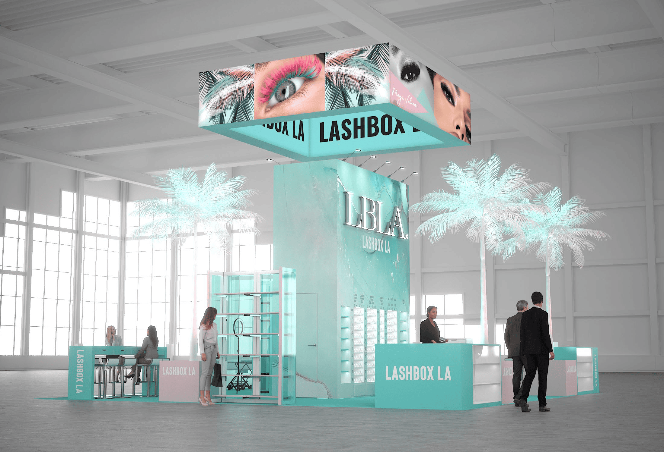 30 x 30 Island Exhibit Rental — NAB Show, Las Vegas — 30x30 30x30 Exhibit Rentals exhibit rental in Las Vegas, catalog image 2