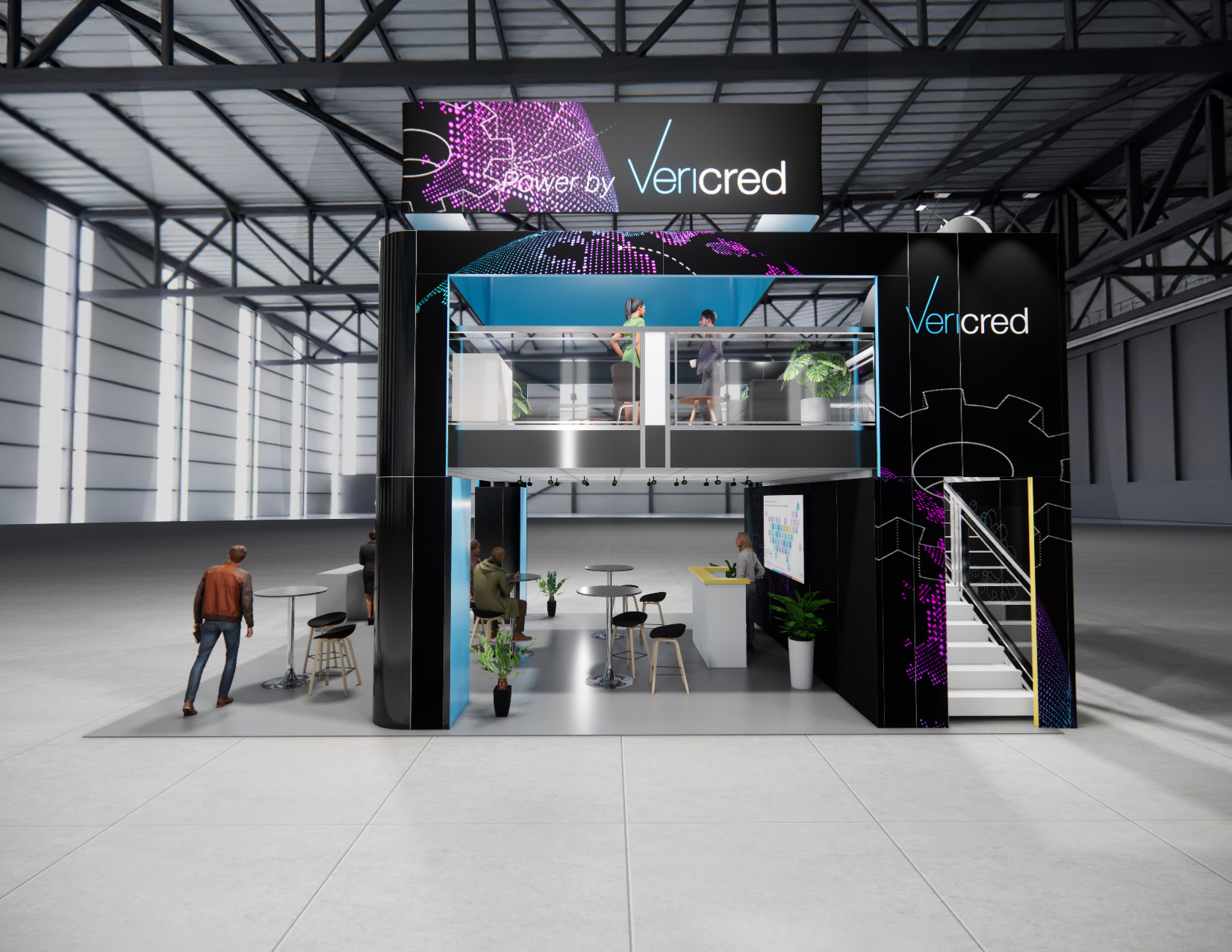 20 x 30 Double-Deck Exhibit Rental — 20x30 20x30 Exhibit Rentals exhibit rental in Las Vegas, catalog image 5