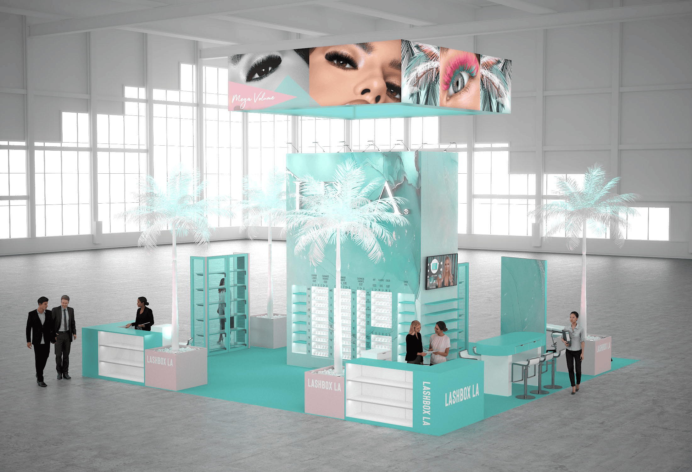 30 x 30 Island Exhibit Rental — NAB Show, Las Vegas — 30x30 30x30 Exhibit Rentals exhibit rental in Las Vegas, catalog image 3