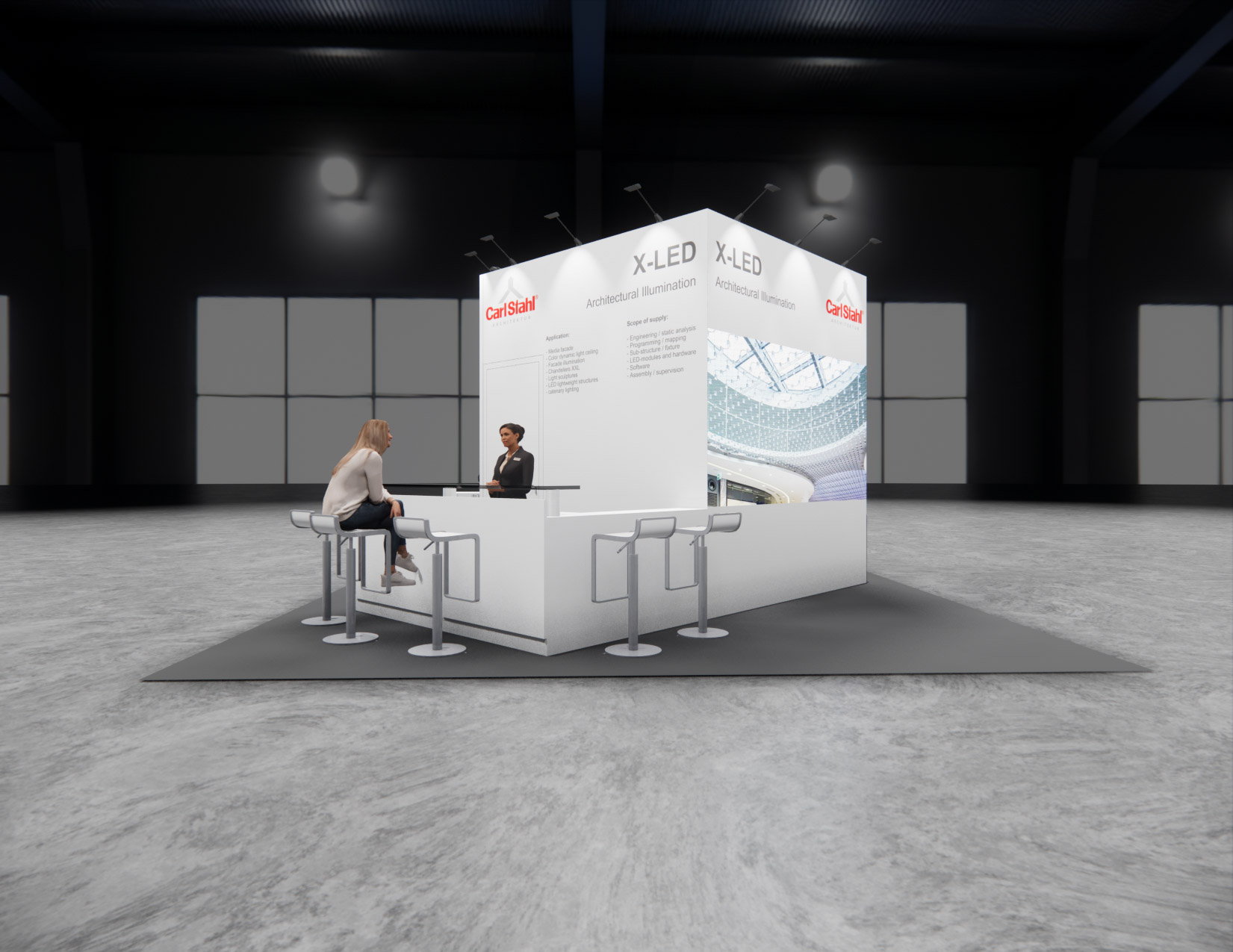 20 x 30 Island Exhibit Rental — 20x30 20x30 Exhibit Rentals exhibit rental in Las Vegas, primary catalog image