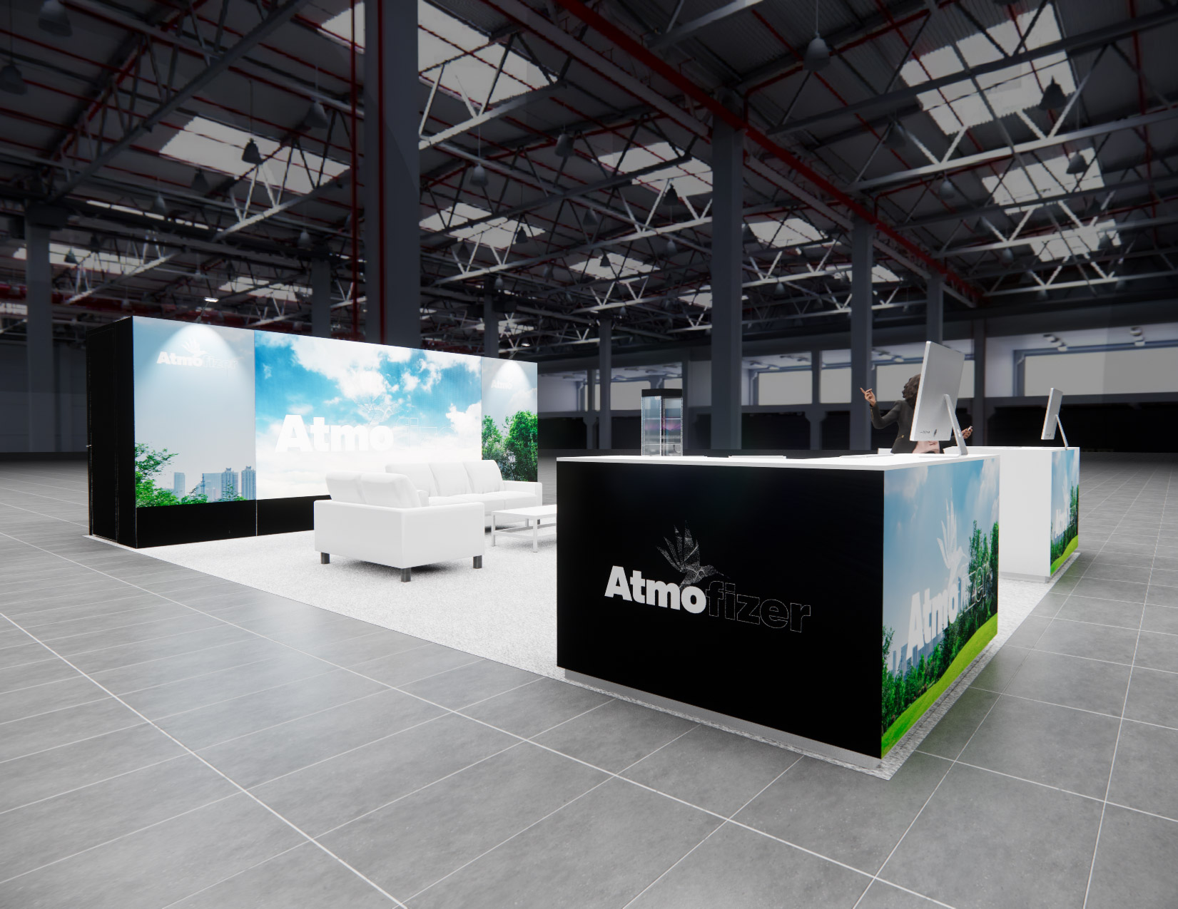 20 x 30 Island Exhibit Rental — IPPE, Atlanta — 20x30 20x30 Exhibit Rentals exhibit rental in Las Vegas, catalog image 3