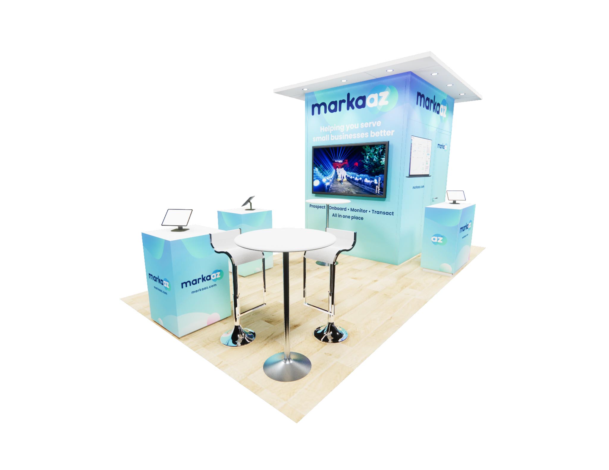 10 x 20 Inline Exhibit Rental — 10x20 10x20 Exhibit Rentals exhibit rental in Las Vegas, catalog image 2