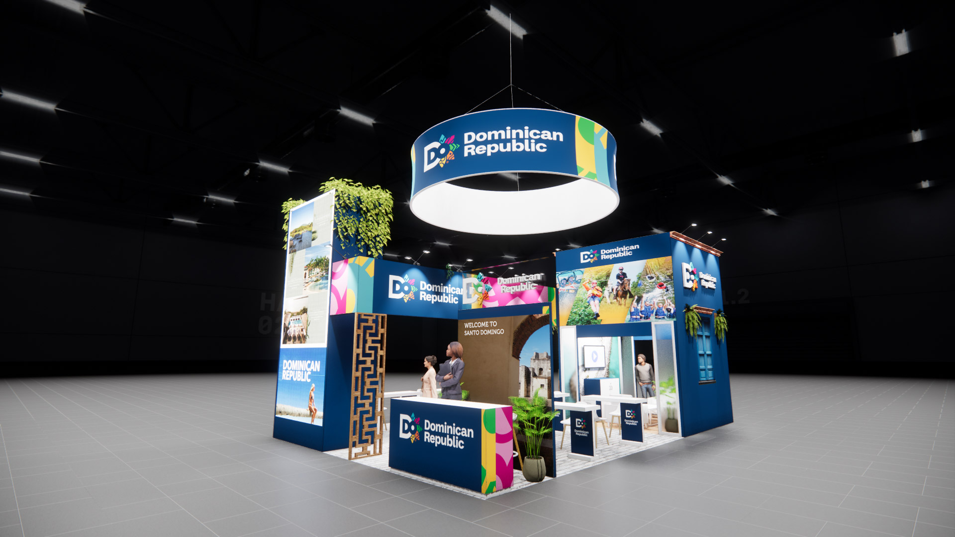 20 x 40 Island Exhibit Rental — IPPE, Atlanta — 20x40 20x40 Exhibit Rentals exhibit rental in Las Vegas, primary catalog image