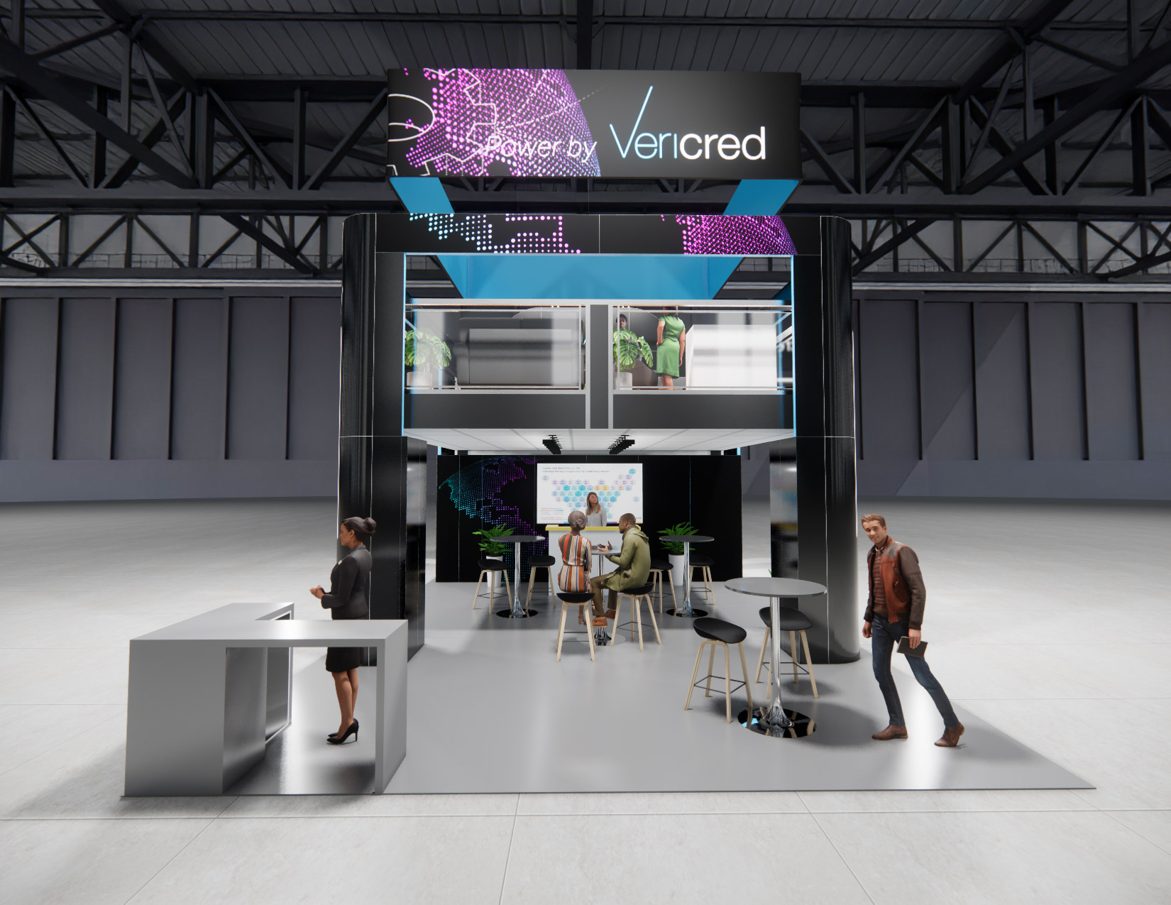 20 x 30 Double-Deck Exhibit Rental — 20x30 20x30 Exhibit Rentals exhibit rental in Las Vegas, catalog image 3