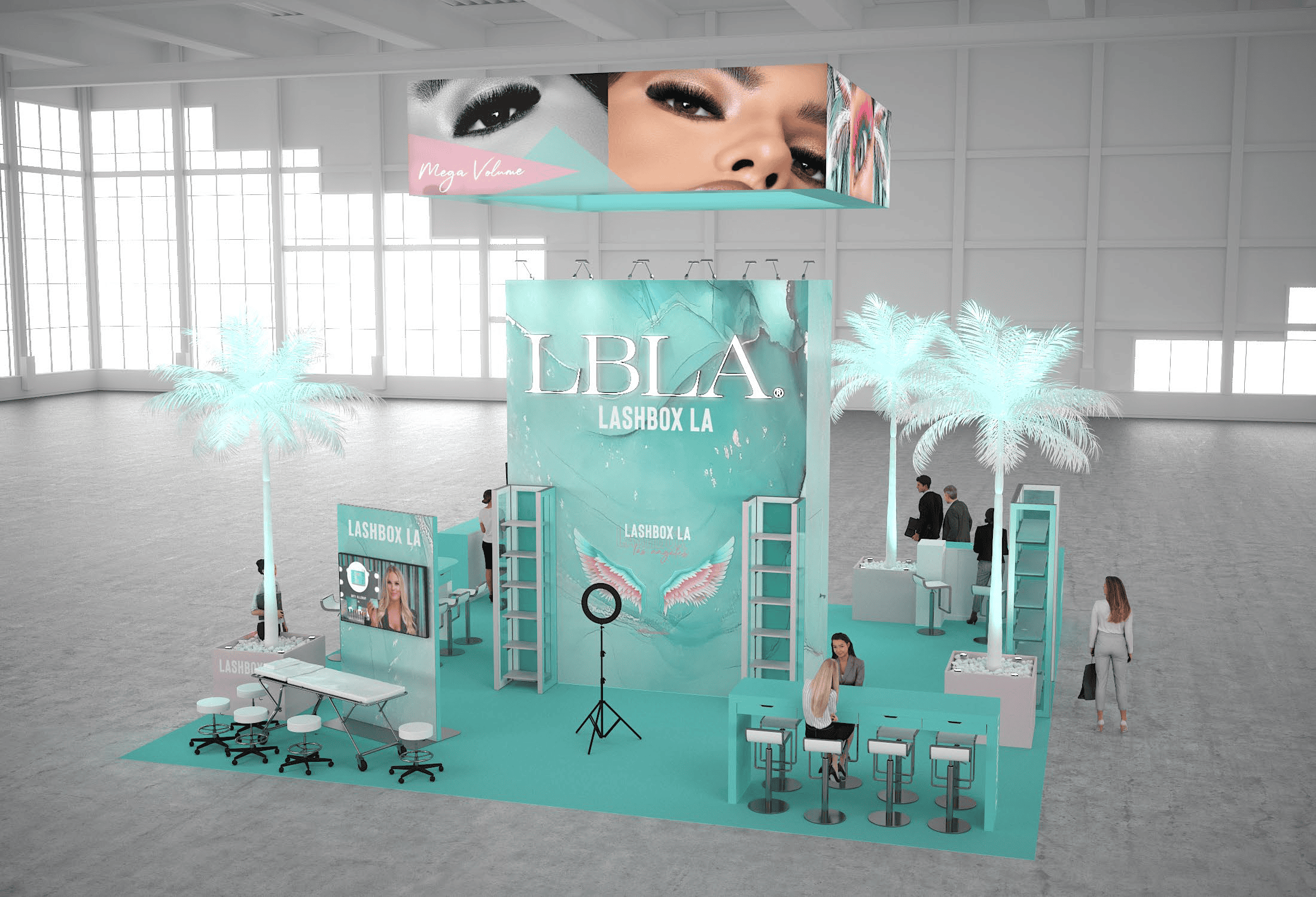 30 x 30 Island Exhibit Rental — NAB Show, Las Vegas — 30x30 30x30 Exhibit Rentals exhibit rental in Las Vegas, catalog image 4