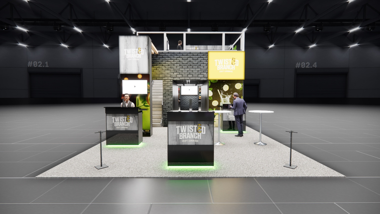 20 x 40 Double-Deck Exhibit Rental — IPPE, Atlanta — 20x40 20x40 Exhibit Rentals exhibit rental in Las Vegas, catalog image 4