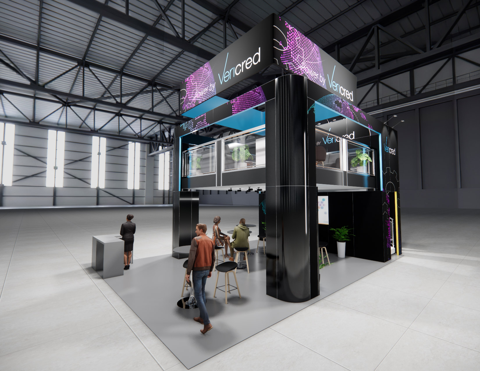 20 x 30 Double-Deck Exhibit Rental — 20x30 20x30 Exhibit Rentals exhibit rental in Las Vegas, catalog image 4