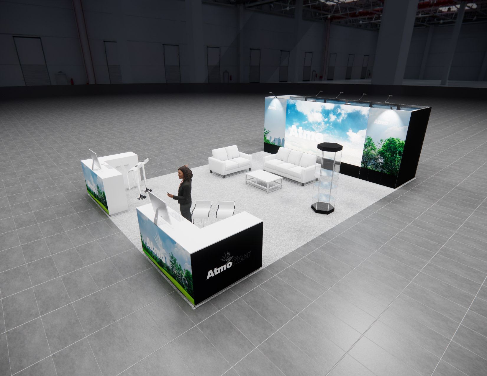 20 x 30 Island Exhibit Rental — IPPE, Atlanta — 20x30 20x30 Exhibit Rentals exhibit rental in Las Vegas, primary catalog image