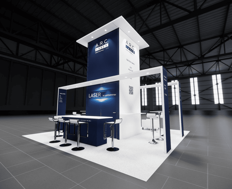 20 x 20 Island Exhibit Rental — HR Technology Conference, Las Vegas — 20x20 20x20 Exhibit Rentals exhibit rental in Las Vegas, catalog image 4